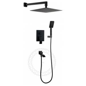 Душевая система Filarete Waterfall FL1010BL черный