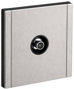 ТВ-розетка оконечная IEK Forte&Piano FP-A10-O-M-K50 никель