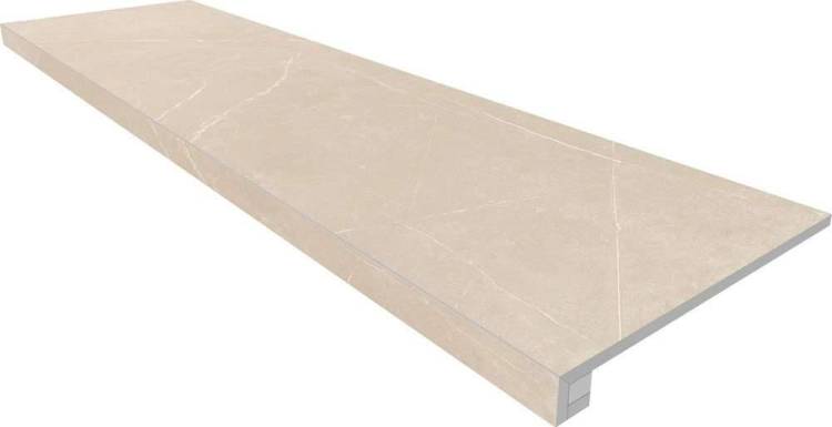 Ступень Estima Nolana 70749 Set/Steptrade/NL01_NS/33x120/Riser/NL01_NS/14,5x120 Beige неполированная с бортиком 33x120 + Подступенок 14.5x120