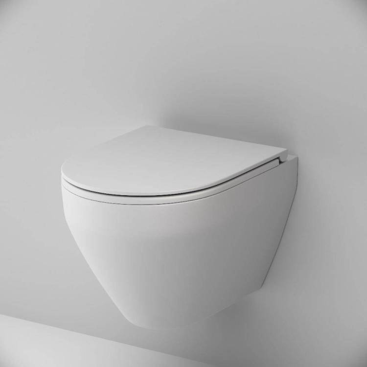 Унитаз подвесной AM.PM Spirit V2.0 C701700MWSC FlashClean с сиденьем микролифт, белый матовый