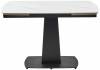 Стол Woodville Balde 593885 matt white marble solid ceramic/black 140(200)x85x76 фото 7