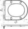 Унитаз подвесной BelBagno Flay-r BB053CHR, безободковый, с микролифтом фото 5