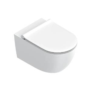 Унитаз подвесной Catalano Sfera 0511750021 + 0551250021 + 9056160000 безободковый, с крышкой-сиденьем микролифт, белый матовый