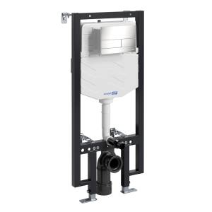 Система инсталляции для унитазов Wasserkraft Vils 56TLT.010.ME.BN04 клавиша никель