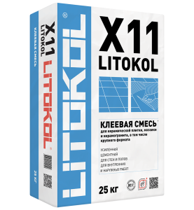Клей для укладки плитки LITOKOL X11 EVO, серый (25кг)