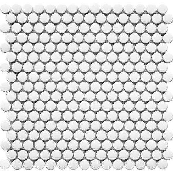 Мозаика Starmosaic Penny Round Nk41000 White Matt 30.9x31.5