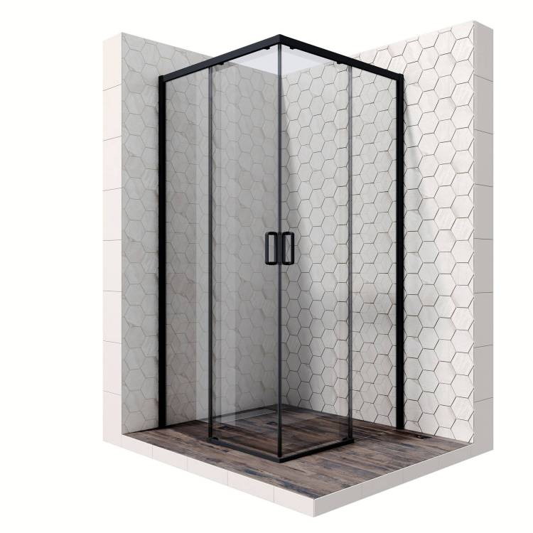 Душевое ограждение Ambassador Queen 11011204Black 1000x1000x2000