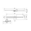 Душевой лоток New Trendy Visio Slim OL-0078 80 см, черный фото 3