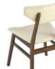Стул Stool Group Tor LW1903-G PU CREAM GRID-KOROB4 массив гевеи цвет орех, сидение кремовый 4 шт фото 7