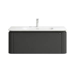 Тумба с раковиной Black&White U935.1000 черная, 100x40