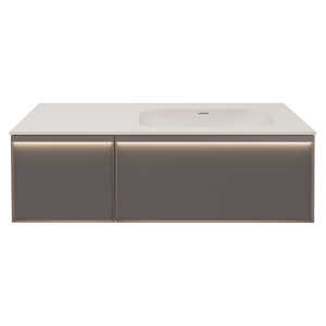 Тумба под раковину Vincea Elise 1200 VMC-4EL120MG-R подвесная, серый матовый