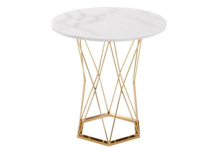 Кухонный стол Woodville Melan 11771 white / gold
