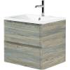 Тумба с раковиной Belbagno Albano ALBANO-700-2C-SO-PS 70x45x50 Pino Scania подвесная с двумя выкатными ящиками фото 2