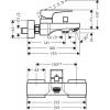Смеситель для ванны Hansgrohe Metropol 32540000 хром фото 2