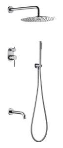 Душевой комплект Boheme Uno 464-2-INOX Inox