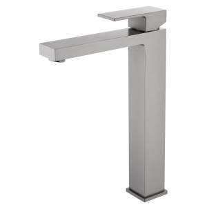 Смеситель для раковины Wonzon & Woghand WW-88239016-BGM высокий, темный графит