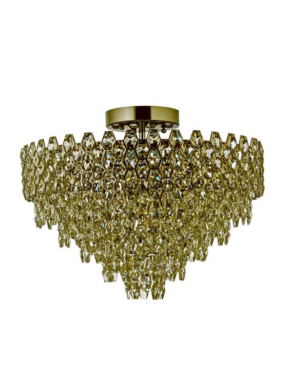 Большая люстра на штанге хрустальная Arti Lampadari Osoppo E 1.5.80.100 G