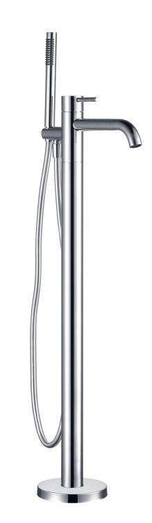 Смеситель для ванны AQUAme Siena AQM6218CR напольный, хром