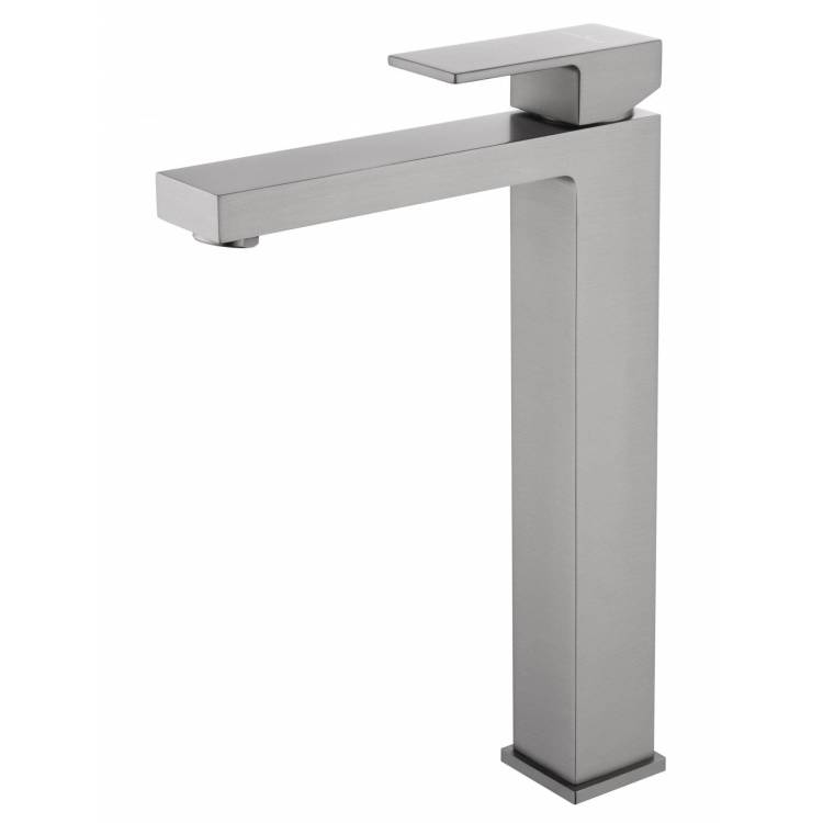 Смеситель для раковины Wonzon & Woghand WW-88239016-BGM высокий, темный графит