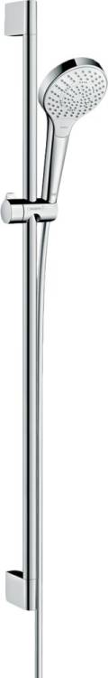 Душевой гарнитур Hansgrohe Croma Select S 26571400 EcoSmart, белый - хром