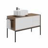 Ножки для тумбы Kerama Marazzi Atollo ATlg.110\MH 110 высокая металлическая, черная матовая фото 2