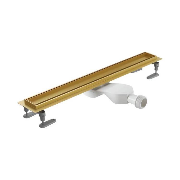 Душевой лоток Excellent Stilio INEX.1515.900.P.GL Gold 90 см. под облицовку плиткой (золото)
