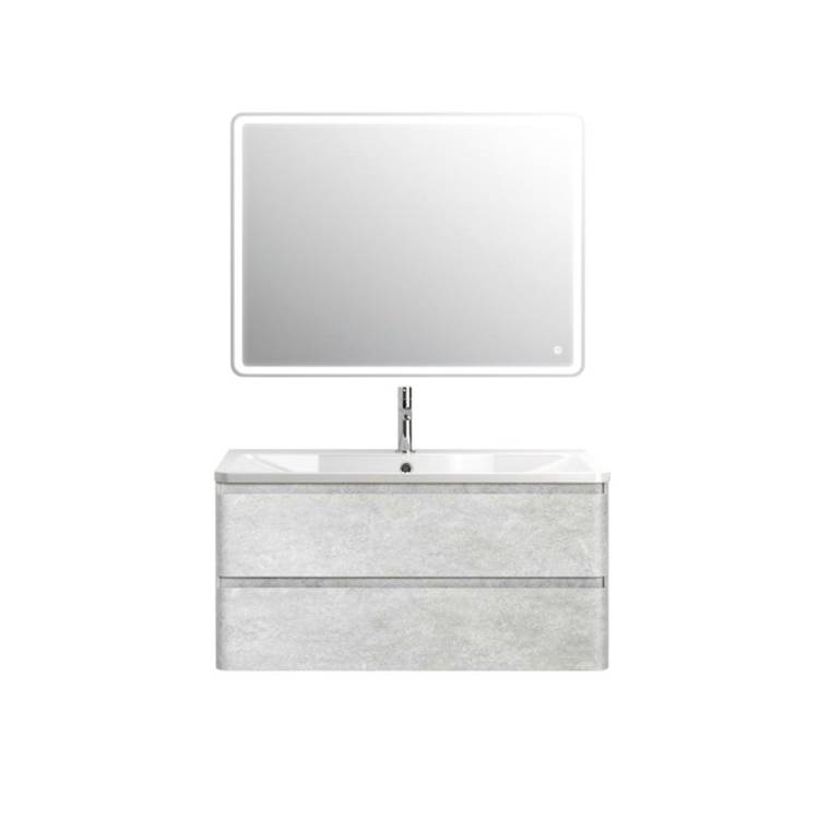 Мебель для ванной BelBagno Albano 100 подвесная, cemento verona grigio