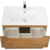 Тумба с раковиной Belbagno Etna H-60 ETNA-H60-700-2C-SO-RN-P 70x45x60 Rovere Nature подвесная с двумя выкатными ящиками, с доводчиками фото 3