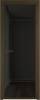 Межкомнатная дверь Profil Doors 4 AX цвет профиля Деорэ, стекло безопасное 6 мм черное тонированное 700x2000