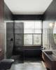 Душевая перегородка MaybahGlass MGD-698-5у 79x195, стекло графит 8 мм, профиль хром матовый фото 2