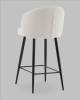 Стул полубарный Stool Group Ханнингем vd-hanningem-pf-silver жемчужный, велюр фото 6