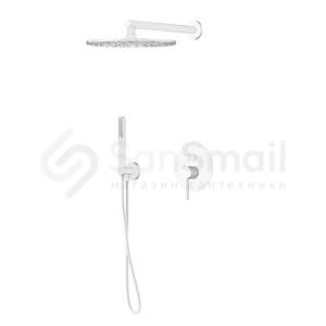Душевой комплект Gattoni Circle two 9190/PDBO Bianco Opaco