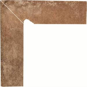 Плинтус Paradyz Scandiano Rosso Cokol Ciety левый структурный 2-x элем. 30x8.1