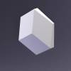 Дизайнерская панель Artpole E-0206 CUBE-solo PLATINUM ГЛЯНЕЦ 17.3x3.5x20