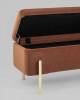 Банкетка-сундук Stool Group Болейн 20A544VF-MOMO-10 с ящиком, велюр терракотовый 110x42 фото 5
