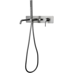 Смеситель для ванны Allen Brau Priority 5.31A05-MG 3.0 встраиваемый, брашированный графит