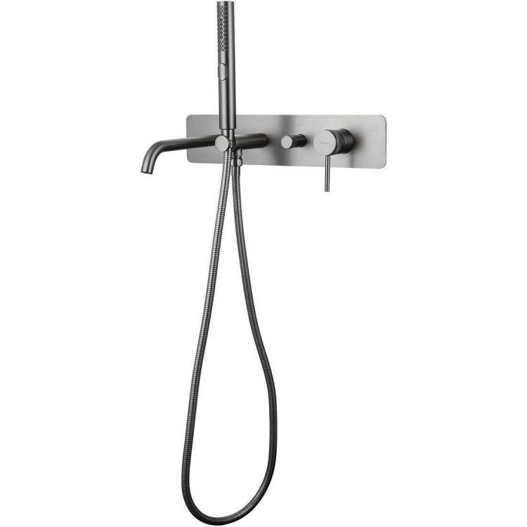 Смеситель для ванны Allen Brau Priority 5.31A05-MG 3.0 встраиваемый, брашированный графит