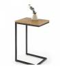 Стол журнальный Halmar Nisa V-CH-NISA-LAW дуб золотой/черный фото 2