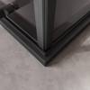 Душевой уголок Cezares LINER-A-1-90-C-NERO-R профиль черный, стекло прозрачное, 90x90x195 фото 4