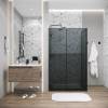 Душевой уголок Grossman Galaxy 120.K33.01.1110.21.10 профиль черный матовый, стекло тонированное, 110x100x195 фото 3
