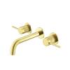 Смеситель для раковины Vincea Groove VBFW-4G1BG4 встраиваемый, брашированное золото