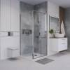 Душевой уголок Niagara Nova NG-64-9A-A100-34 профиль хром, стекло прозрачное, 90x100x195 фото 3