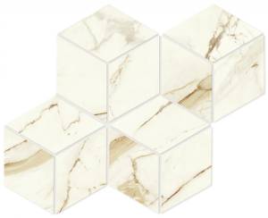 Мозаика Atlas Concorde Marvel Shine A42Y Calacatta Imperiale Mosaico Esagono Lapp 30x35