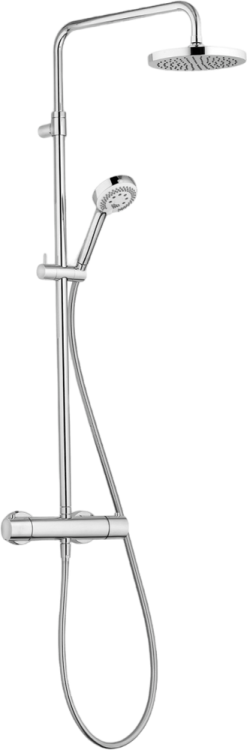 Душевая стойка Kludi Logo Dual Shower System 6809205-00 с термостатом, хром