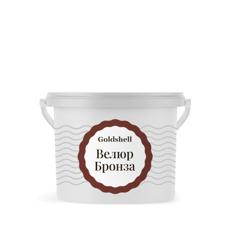 Матовая краска с эффектом шелка Goldshell Велюр Медь 1.2 кг