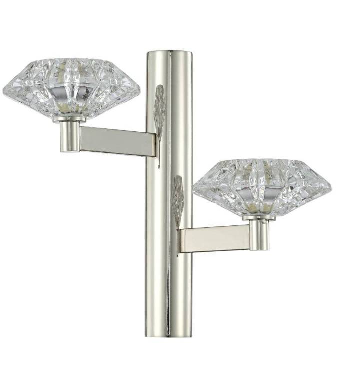 Бра Crystal Lux Rebeca AP2 NICKEL