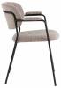 Стул Stool Group Кэрол FDC9005 DC2635-4A grey букле серый, черные ножки фото 2