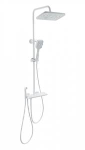 Душевая стойка Wonzon & Woghand WW-B4132-A-MW с термостатом, белый