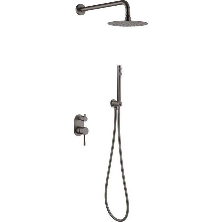 Душевой комплект Boheme Uno 464-GM Gun Metall, с внутренней частью