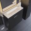 Тумба с раковиной Uperwood Modul 393020547 подвесная, матовая, черная, 60 см фото 6